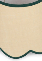 Green Petal Jute Scallop Lampshade