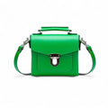 Handmade Leather Sugarcube Handbag - Green