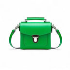 Handmade Leather Sugarcube Handbag - Green