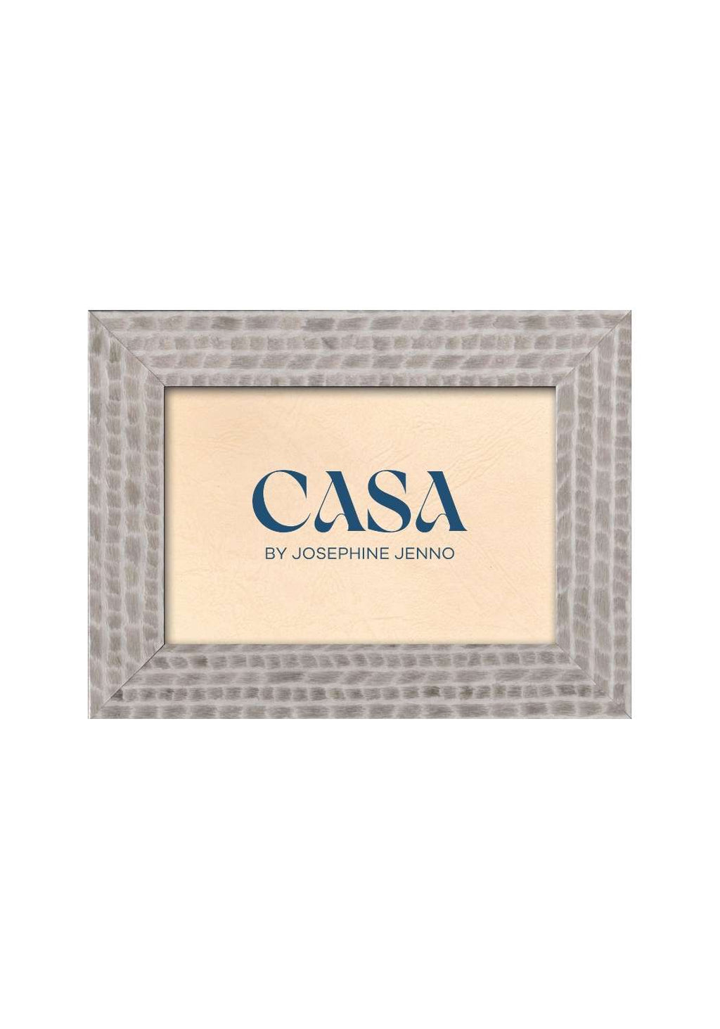 Grey Patterned Photo Frame 6x4"