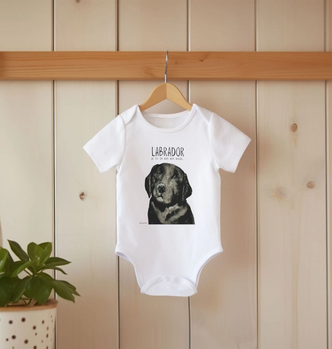 Tiny Tums & Big Crumbs – The Black Labrador Bodysuit