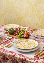 Harbour Island Round Rattan Charger Placemat White - Set of 4
