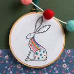 Hare Embroidery Kit for Beginners