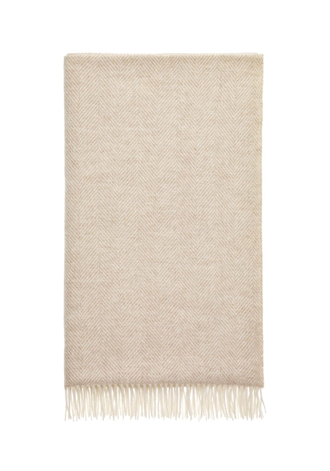 Harriet's Oatmeal British Wool Throw