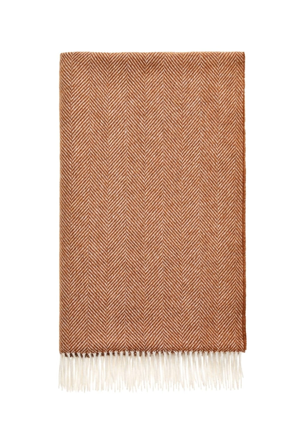 Harriet's Soft Amber British Merino Wool Throw Blanket