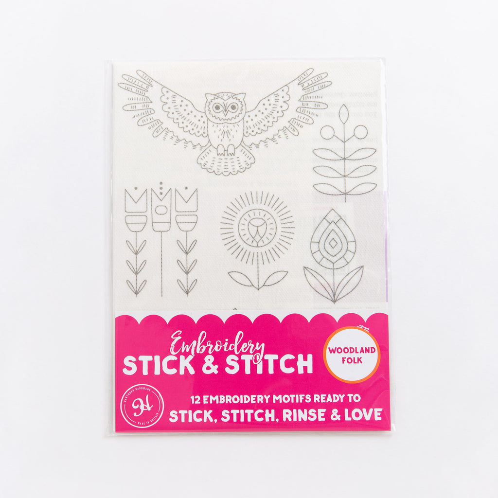 Woodland Folk Stick & Stitch Embroidery Pack