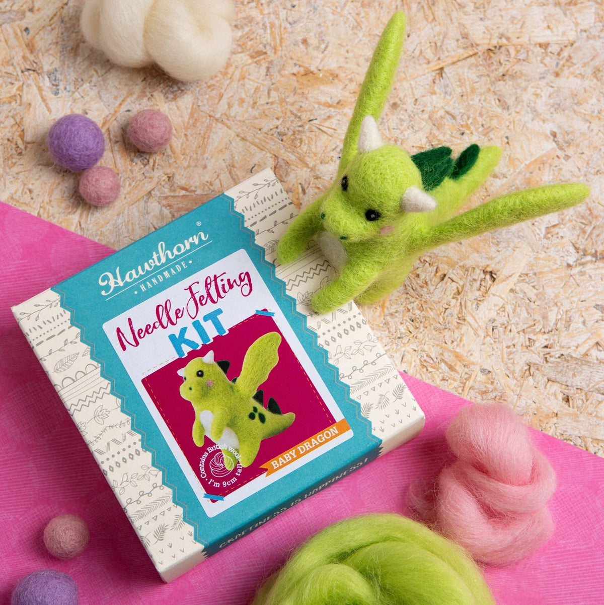 Baby Dragon Needle Felting Kit for Beginners