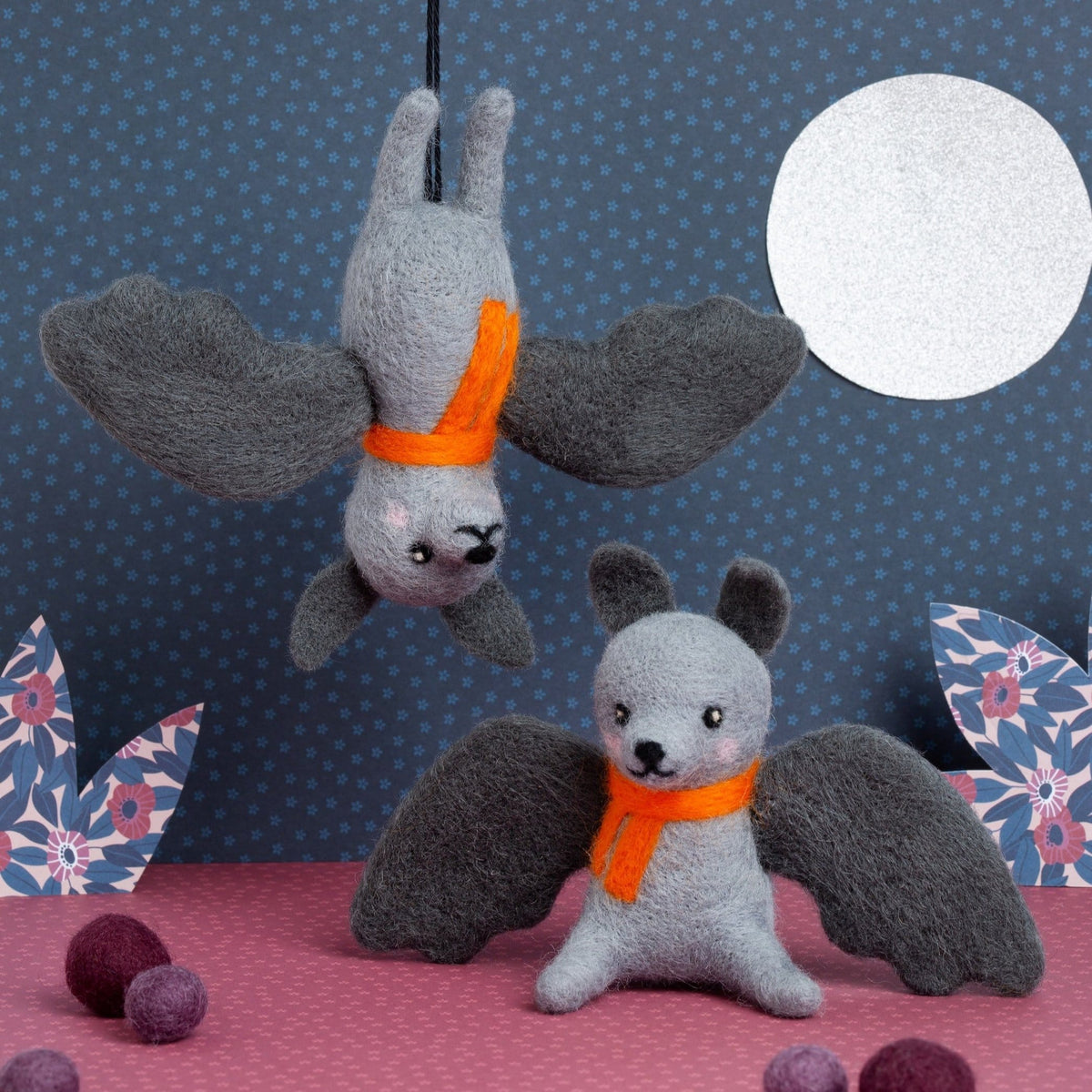 Bat Needle Felting Kit for Halloween
