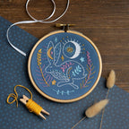 Celestial Hare Mini Embroidery Kit for Beginners