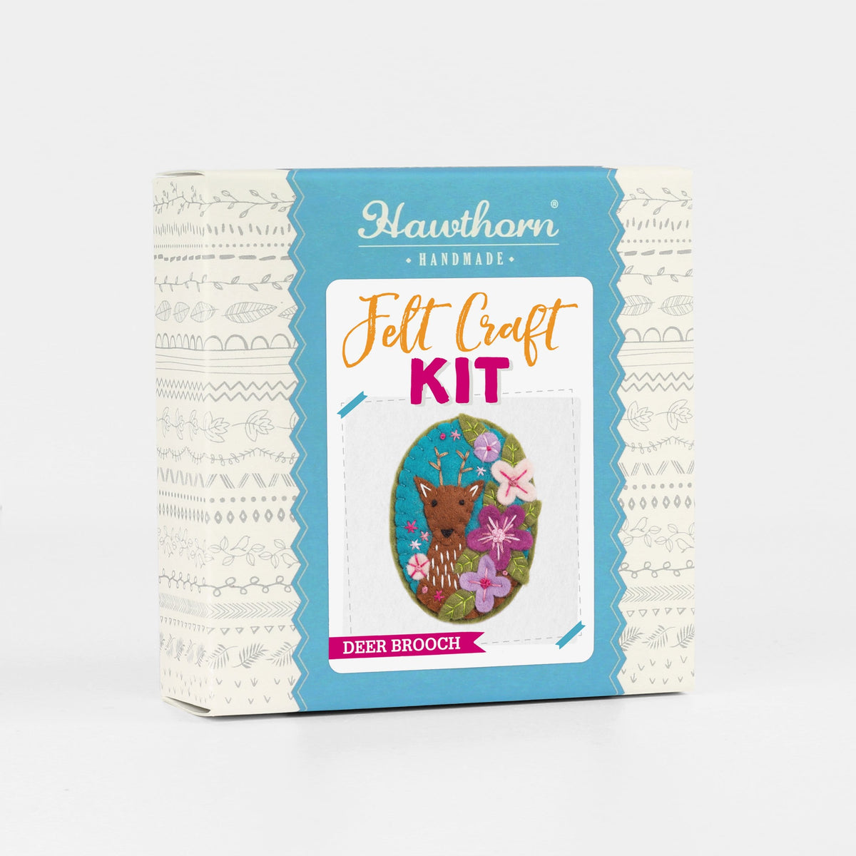 Deer Felt Craft Brooch Kit for Beginners
