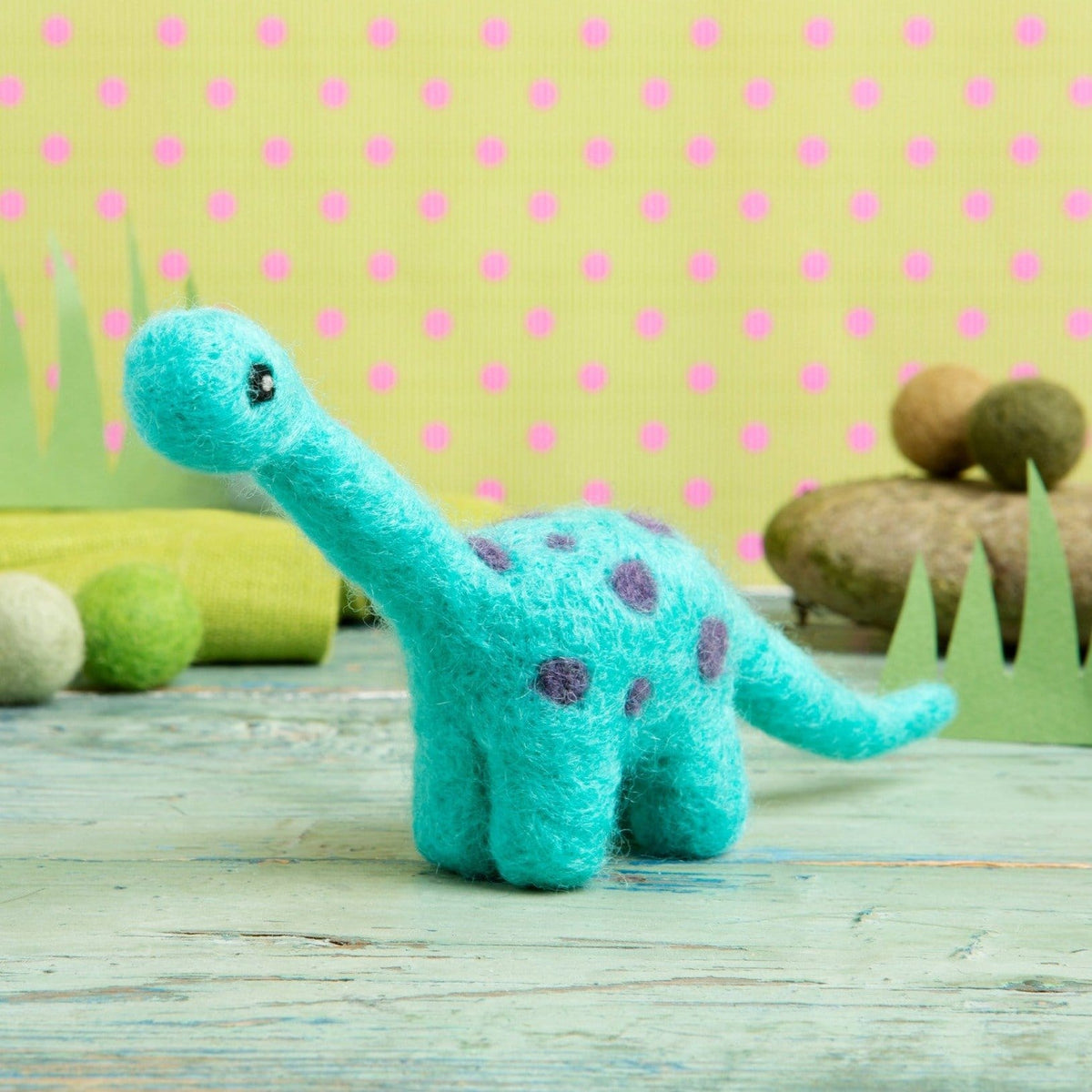 Diplodocus Dinosaur Needle Felting Kit for Beginners