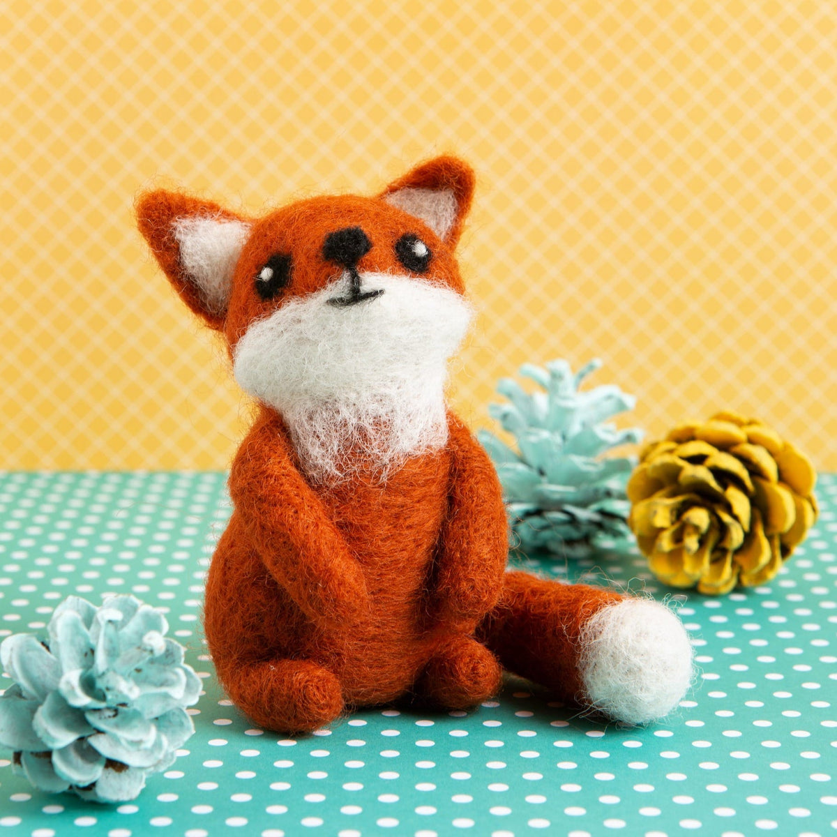 Fox Cub Needle Felting Kit for Beginners