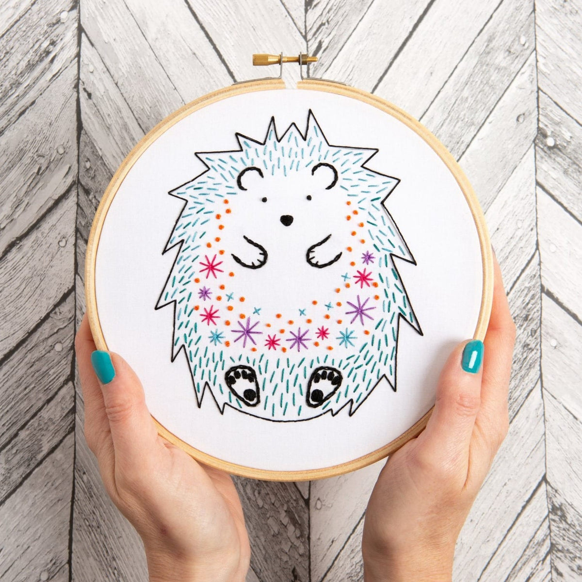 Hedgehog Embroidery Kit for Beginners