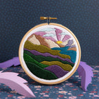 Highland Hike Landscape Mini Embroidery Kit for Beginners