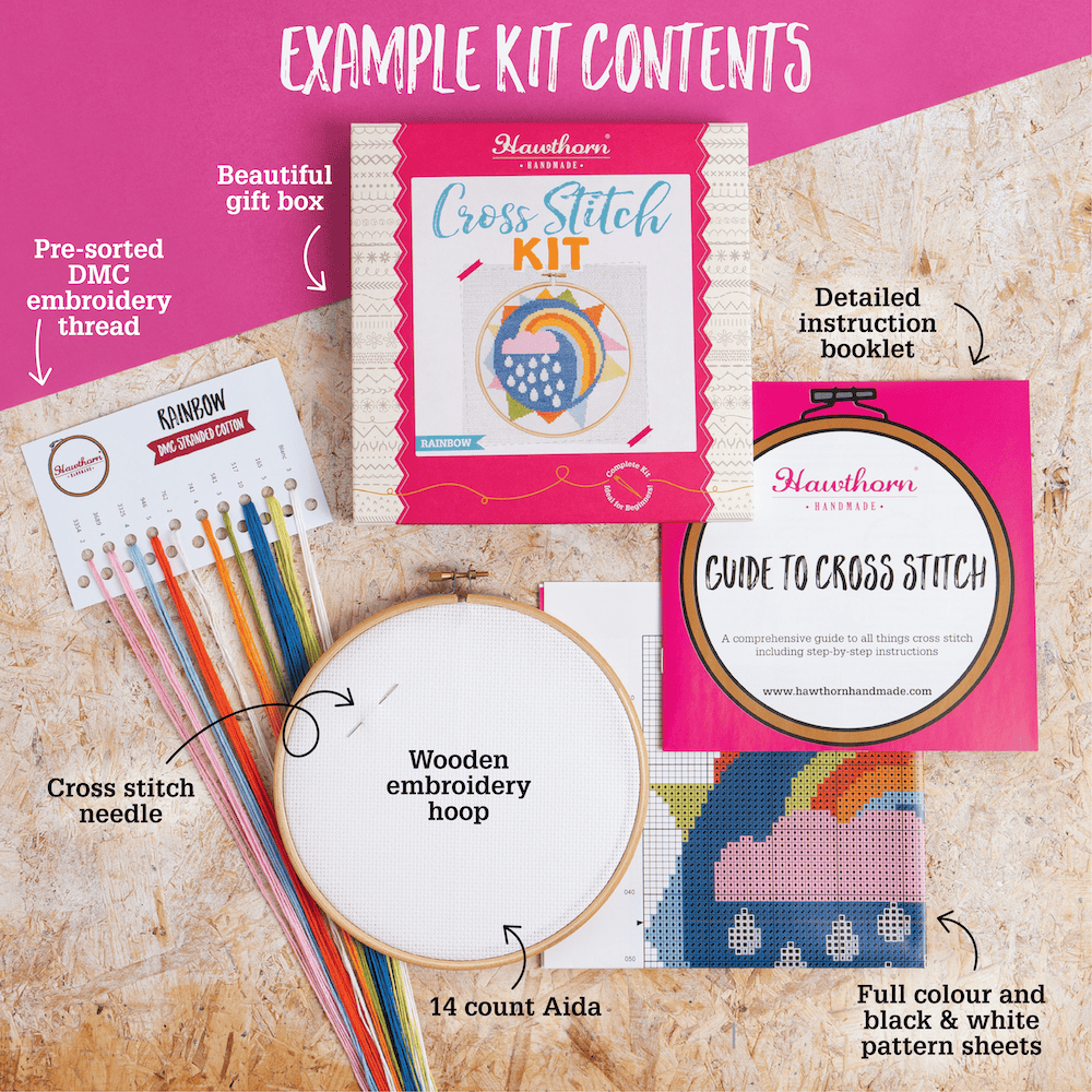Hummingbird Cross Stitch Kit for Beginners