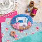 Sewing Machine Felt Craft Brooch Kit for Beginners