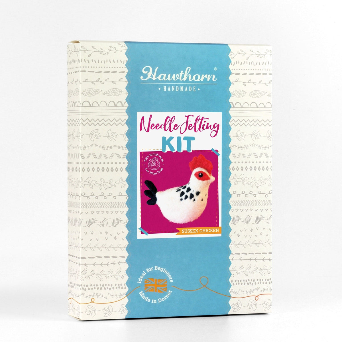 Sussex Chicken Needle Felting Kit for Beginners