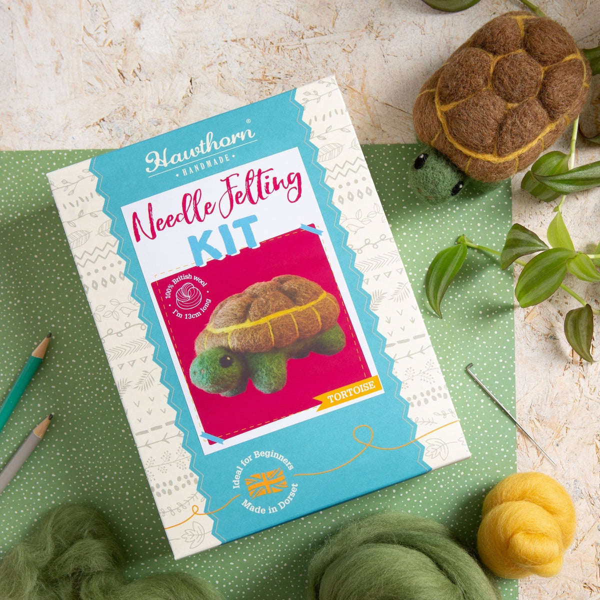 Tortoise Needle Felting Kit for Beginners