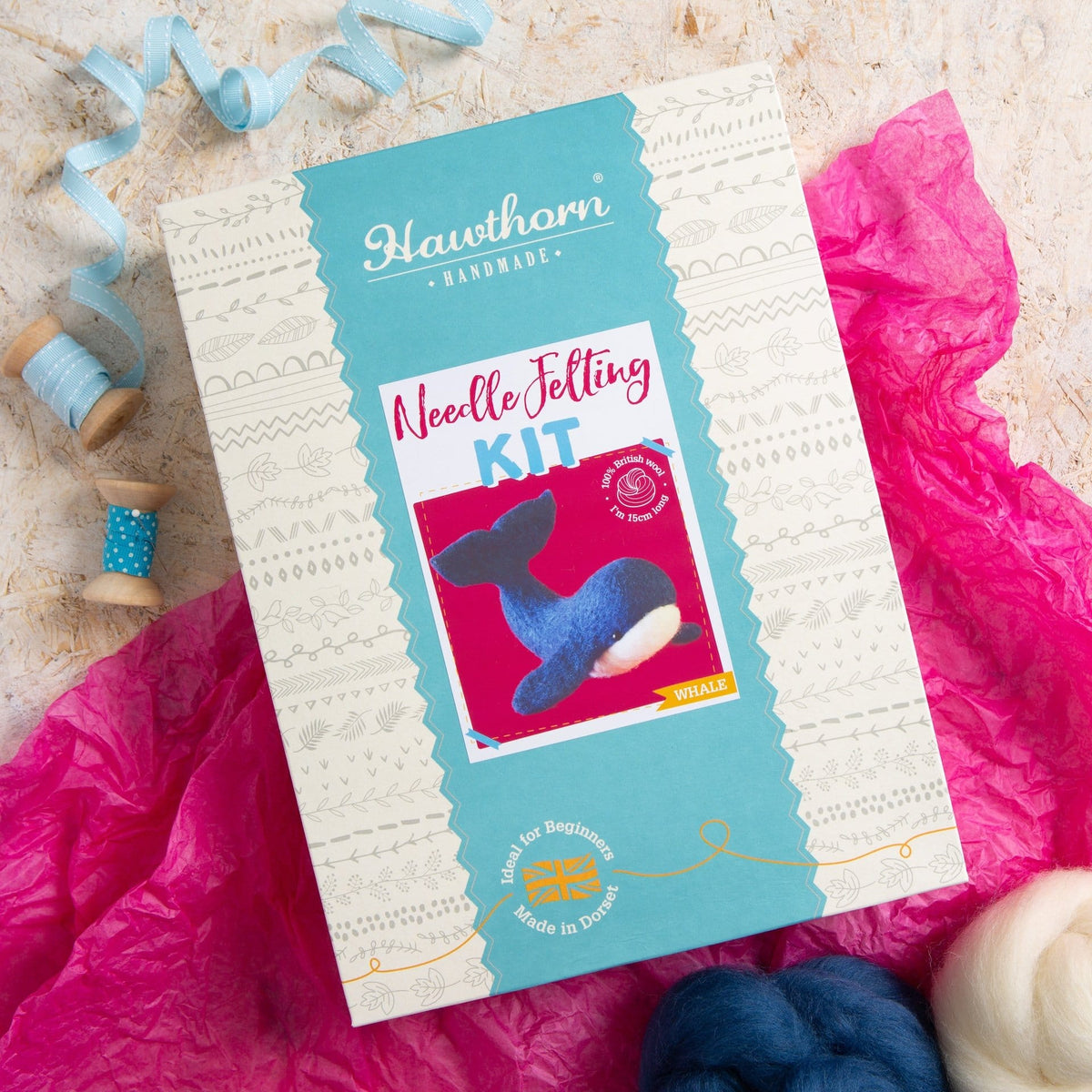 Whale Needle Felting Kit for Beginners