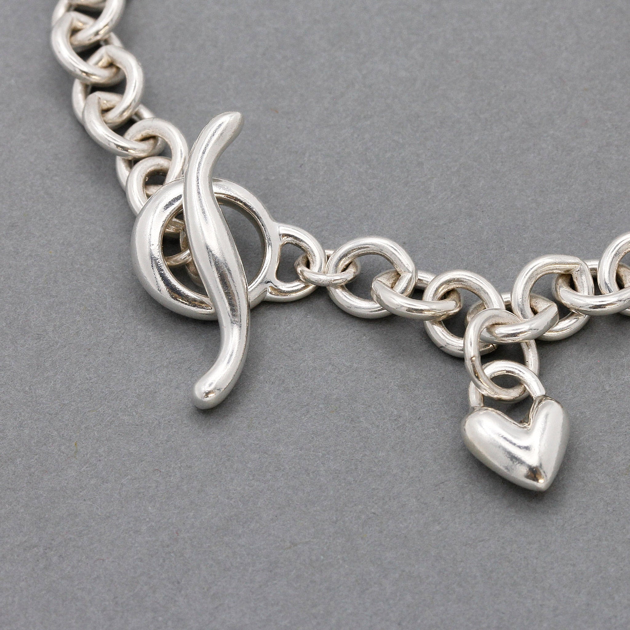 Heart Trace Chain Charm Bracelet
