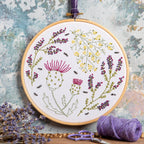 Highland Heathers Embroidery Kit for Beginners