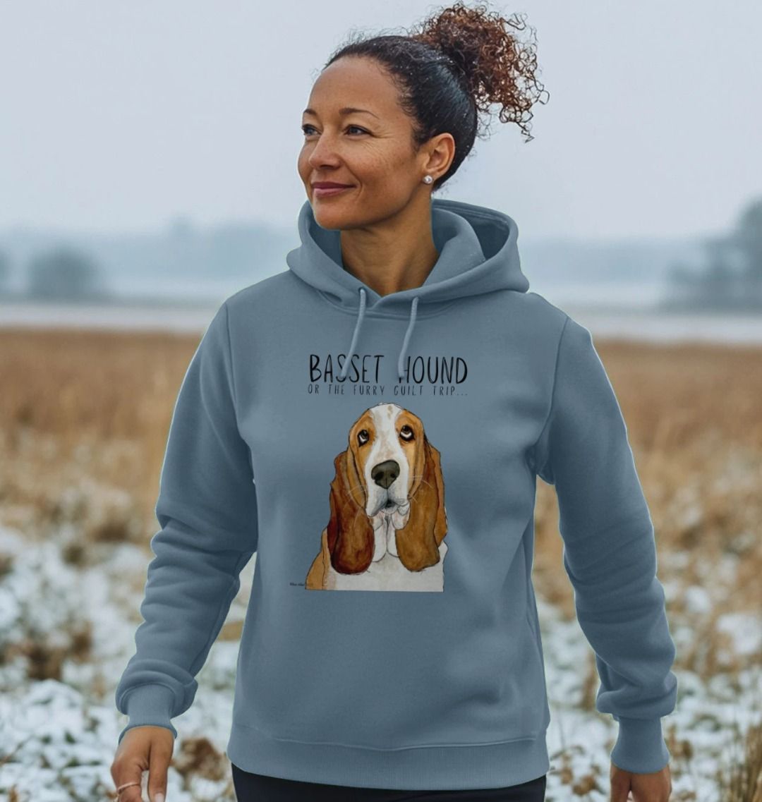 Basset Hound Women’s Hoodie: Embrace the Cozy Guilt Trip