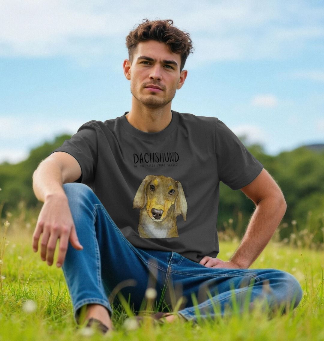 Long Haired Dachshund Tee – Mischievous Hot Dog Energy!