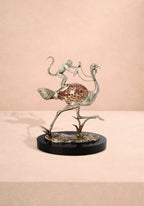 Saharan Dreams (Monkey On An Ostrich) Sculpture