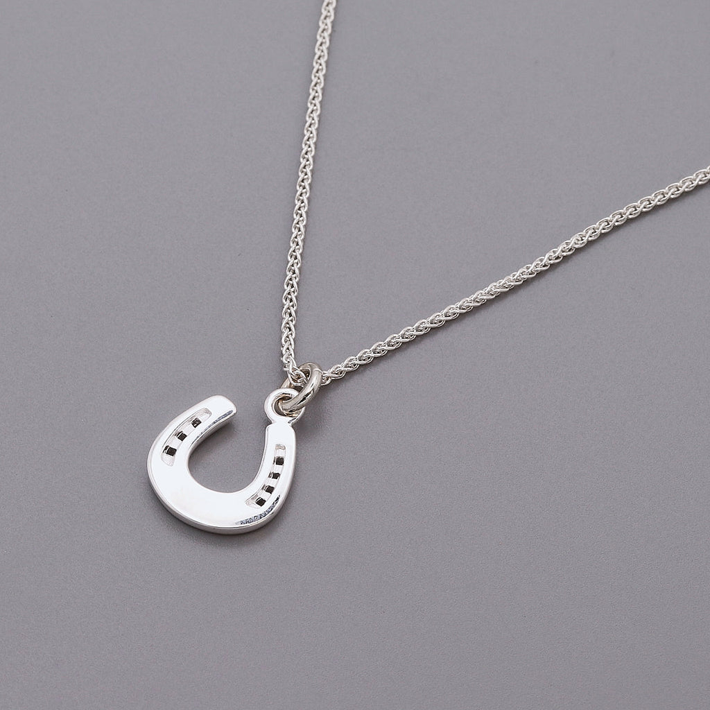 Horse Shoe Lucky Silver Charm