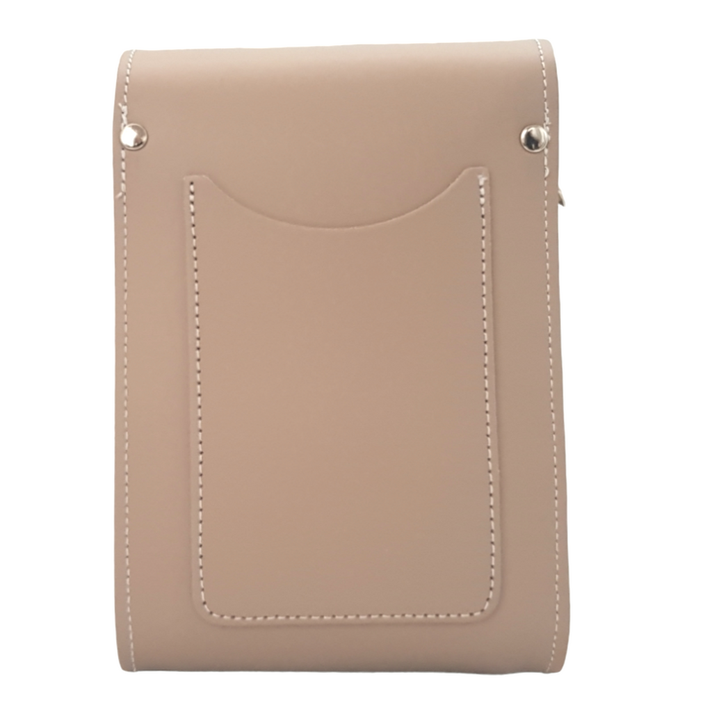 Handmade Leather Festival Phone Bag - Iced Coffee