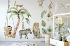 Jungle Animal Wall Stickers: Repositionable Nursery Decals for Your Little One's Room