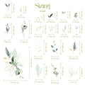 Jungle Leaves Wall Decal for Nursery, Bathroom Tropical Wall Decals, Palm Banana Leaf Wall Decal, Safari Tropical Plants Decal Peel & Stick