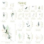 Jungle Leaves Wall Decal for Nursery, Bathroom Tropical Wall Decals, Palm Banana Leaf Wall Decal, Safari Tropical Plants Decal Peel & Stick