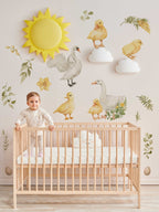 Goose Wall Decals | Watercolor Geese Wall Stickers | Farm Animals Decals | Kids Room Decor