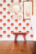 Strawberries Decal | Wall Decal Set for Kids Decor | Charming Set of Wall Stickers