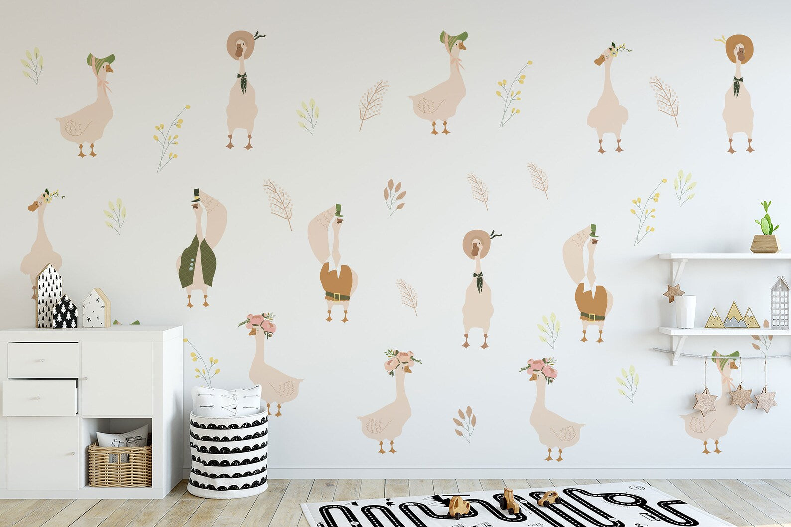 Goose Nursery Wall Decals | Geese Wall Stickers