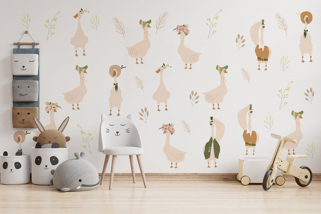 Goose Nursery Wall Decals | Geese Wall Stickers