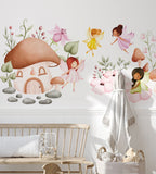 Fairy Wall Decal for Girls Room Nursery Decor | Cute Flying Fairy Sticker