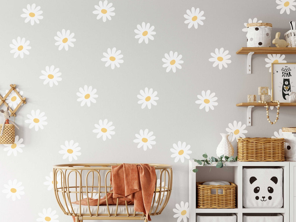 Daisy Flower Wall Decals | Nursery Decal Vinyl | Wall Decal | Wall Sticker