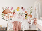 Fairy Wall Decal for Girls Room Nursery Decor | Cute Flying Fairy Sticker