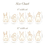 Cute Bunny Decals | Peel and Stick Rabbit Decals | Animals Wall Mural | Wall Decals for Kids | Nursery Wall Decals | Bunny Wall Decals