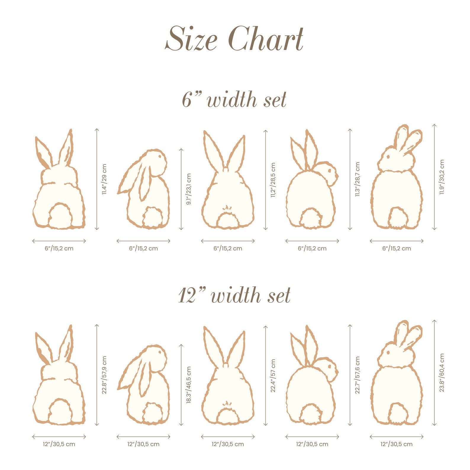Cute Bunny Decals | Peel and Stick Rabbit Decals | Animals Wall Mural | Wall Decals for Kids | Nursery Wall Decals | Bunny Wall Decals
