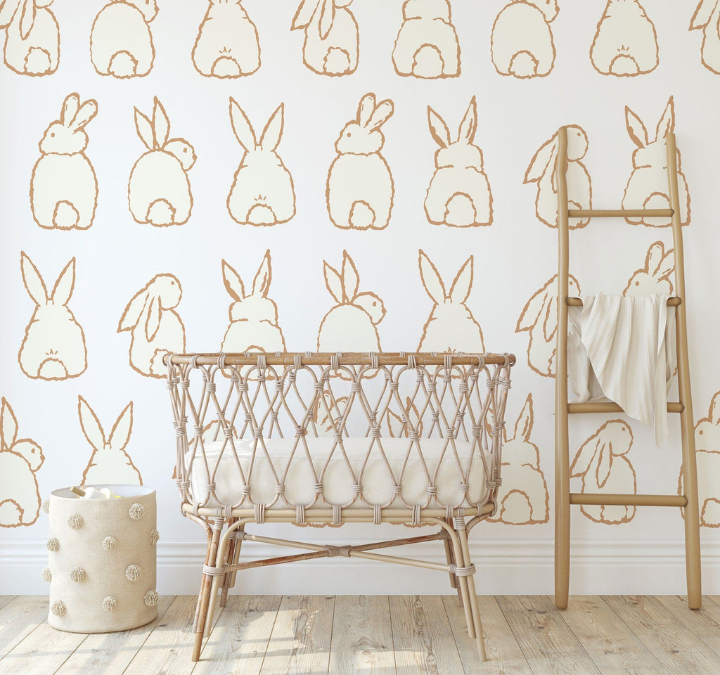 Cute Bunny Decals | Peel and Stick Rabbit Decals | Animals Wall Mural | Wall Decals for Kids | Nursery Wall Decals | Bunny Wall Decals