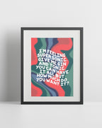 Supersonic (Oasis inspired) A4 Lyric Print