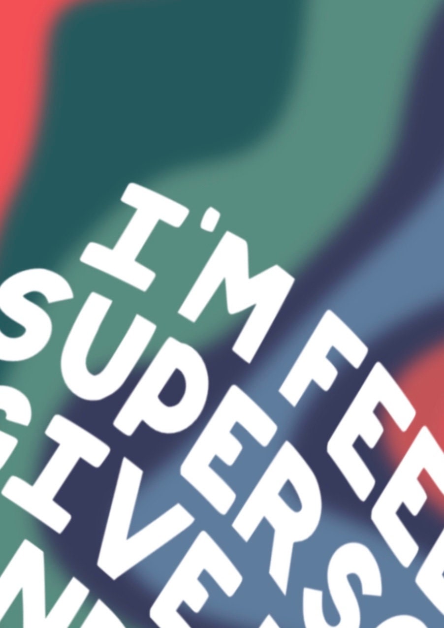Supersonic (Oasis inspired) A4 Lyric Print