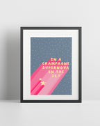 Champagne Supernova (Oasis inspired) A4 Lyric Art Print