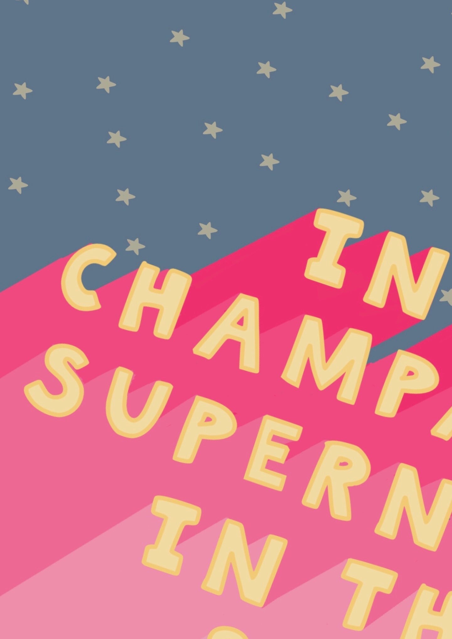 Champagne Supernova (Oasis inspired) A4 Lyric Art Print