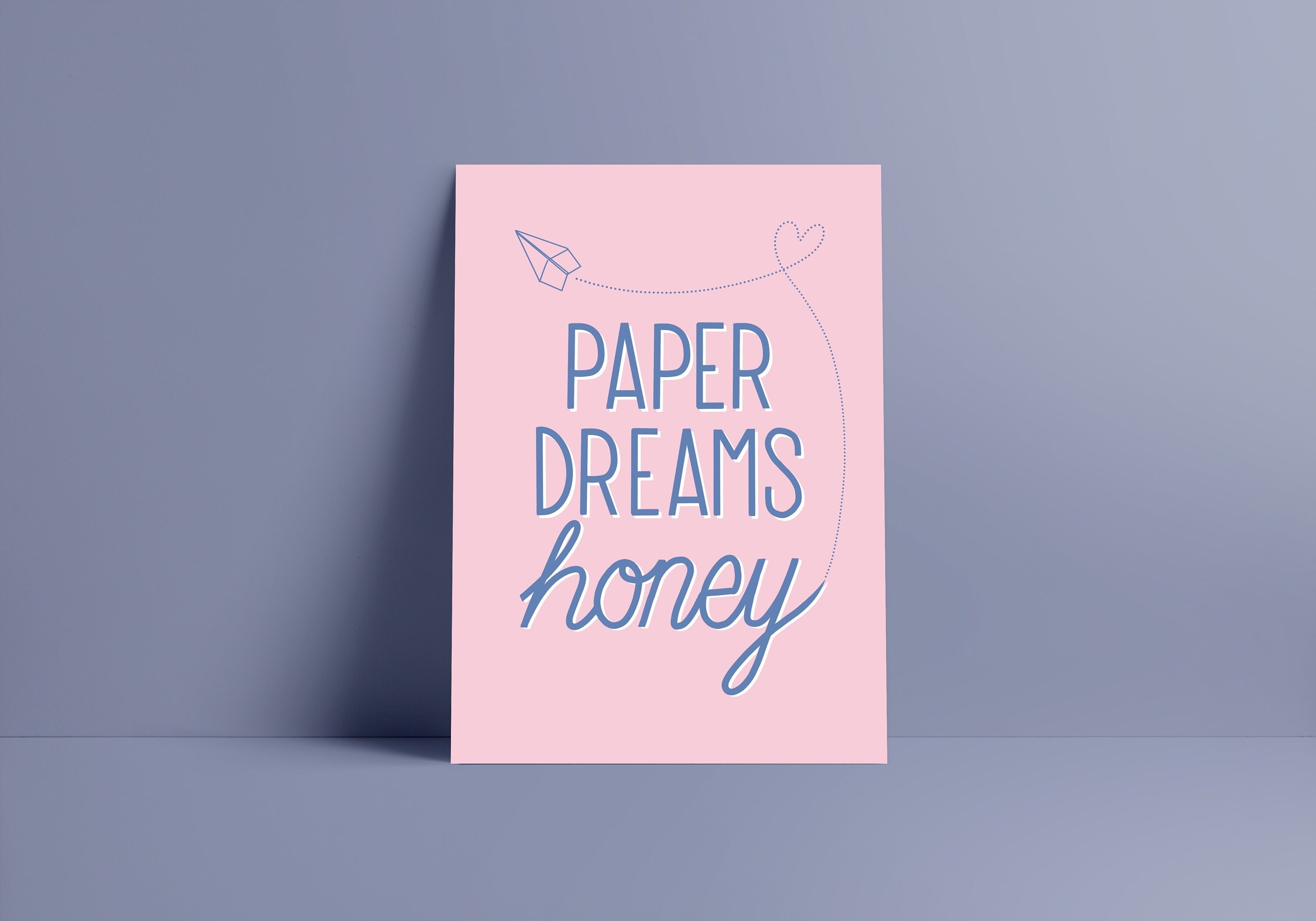 Paper Dreams Honey (The Kooks) inspired A4 Lyric Print