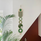 Green Modern Wall Art - Wood Wall Hanging - Mid Century Wall Decor