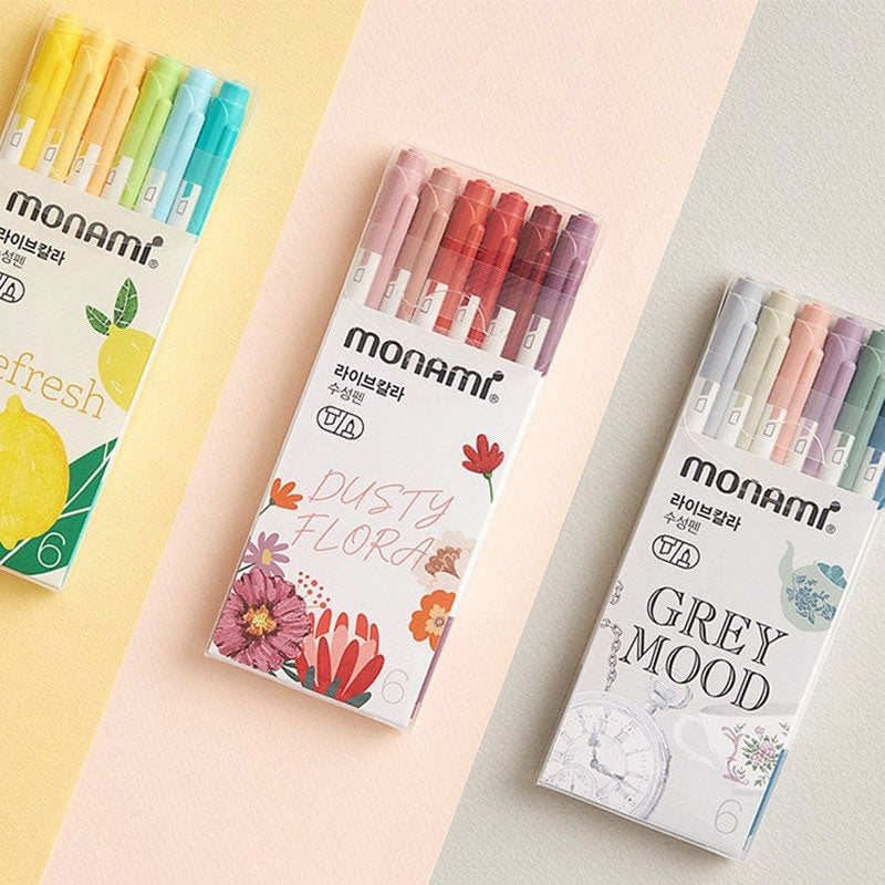 Monami Colourful 6 pen set